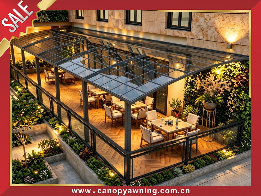 Excellent house patio terrace balcony aluminum polycarbonate cover canopy awning shelter 
