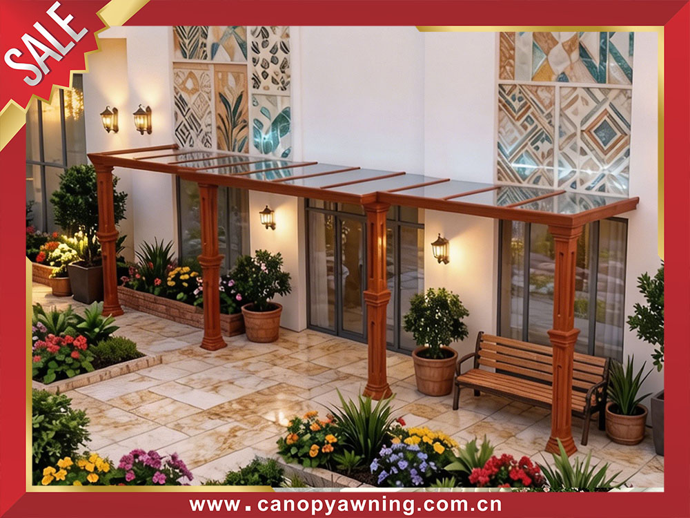 High quality aluminum glass house patio terrace balcony canopy awning shelter for sale