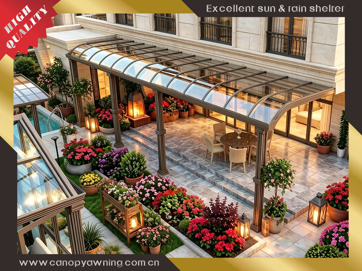 What are the advantages of glass canopy?