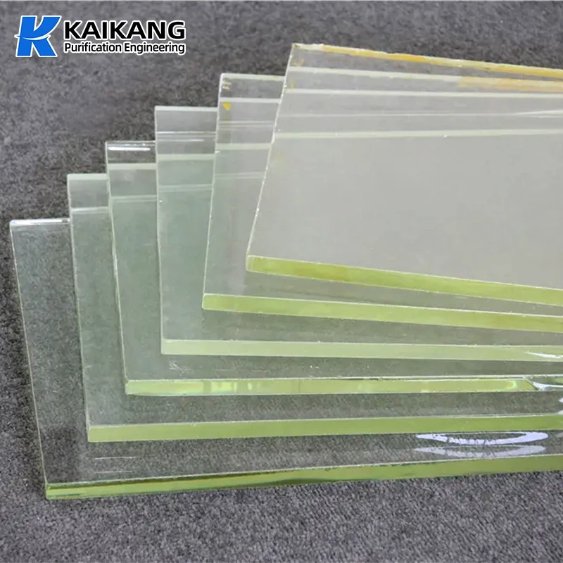 Medical lead glass X-ray shielding windows