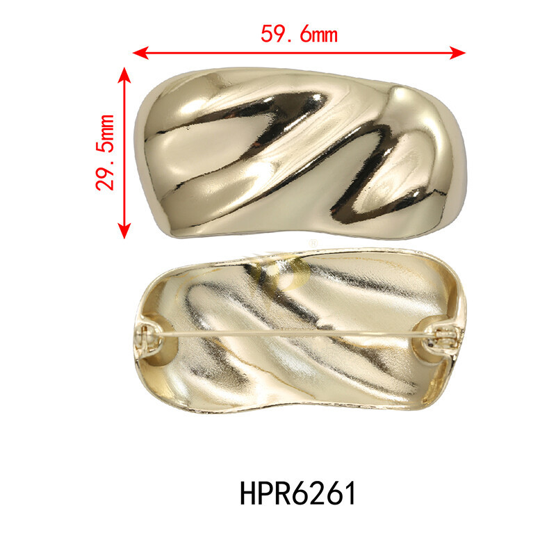 HPR6261浅金胸针厚款