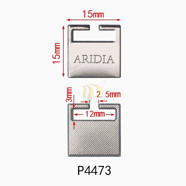 Dekoratif metal pantolon asma etiketi