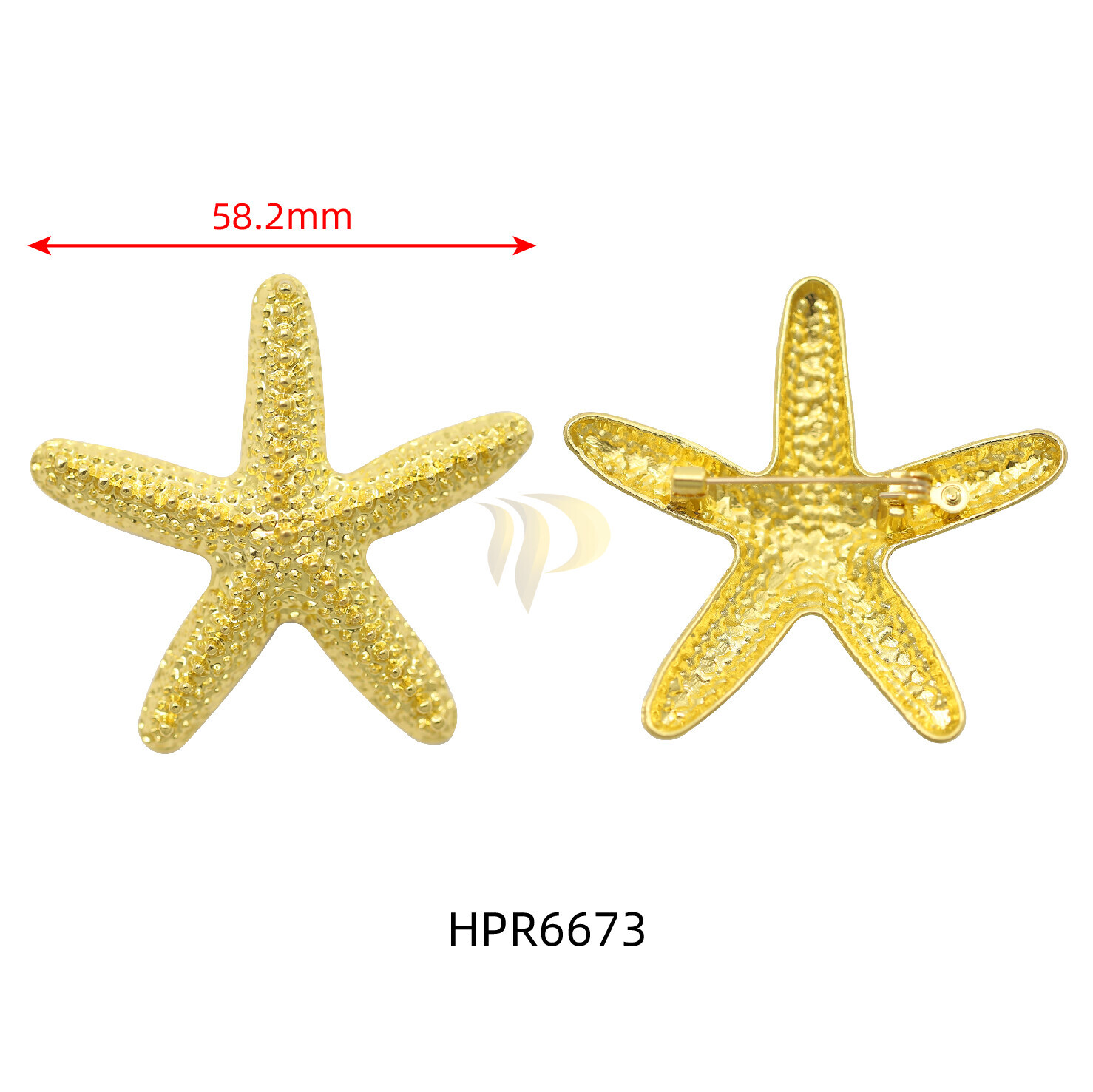 Broche Decorativo Estrela-do-Mar