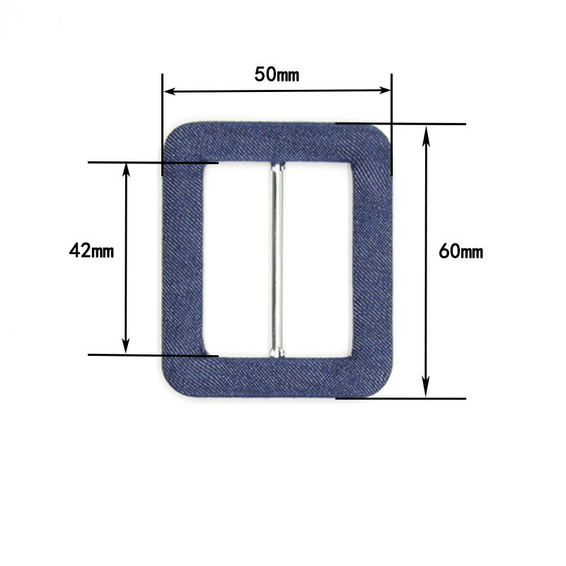 Wholesale 4cm square belt buckle, blank metal aluminum buckle belt, fashion custom women's fabric buckle, outer belt