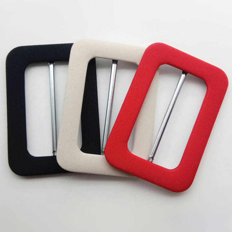 Square internal dimensions of 3.5cm/4.5cm/5cm, with/without metal clip, custom woven fabric cover with belt buckle