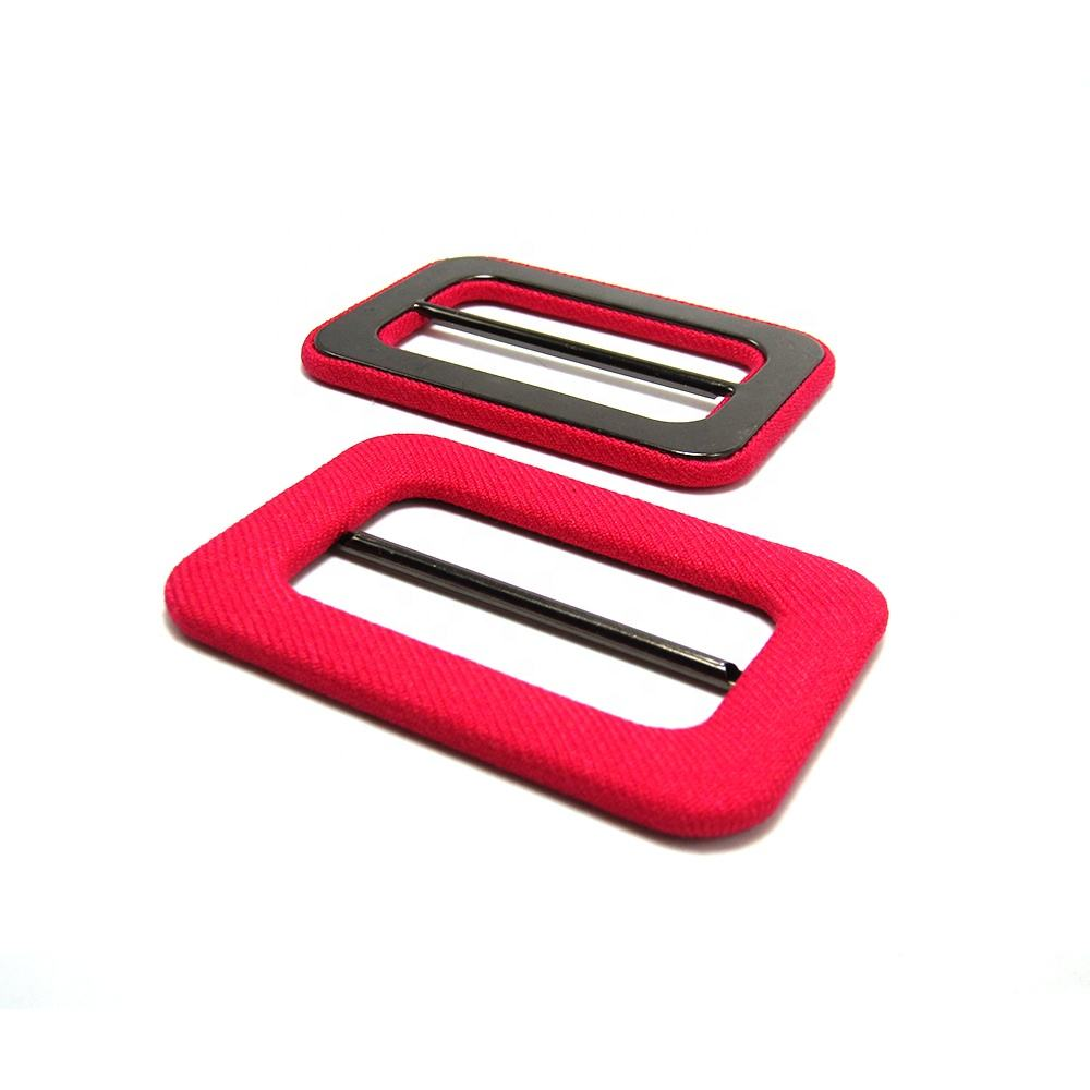 Customized women's clothing fabric belt buckle, 51mm square leather belt buckle