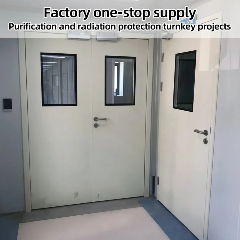 Manual Hospital Operating Room Doors, Medical-Grade Cleanroom Doors