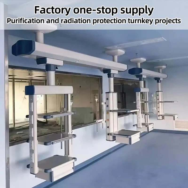 High-quality dual-arm surgical medical hangers with mechanical ceiling installation