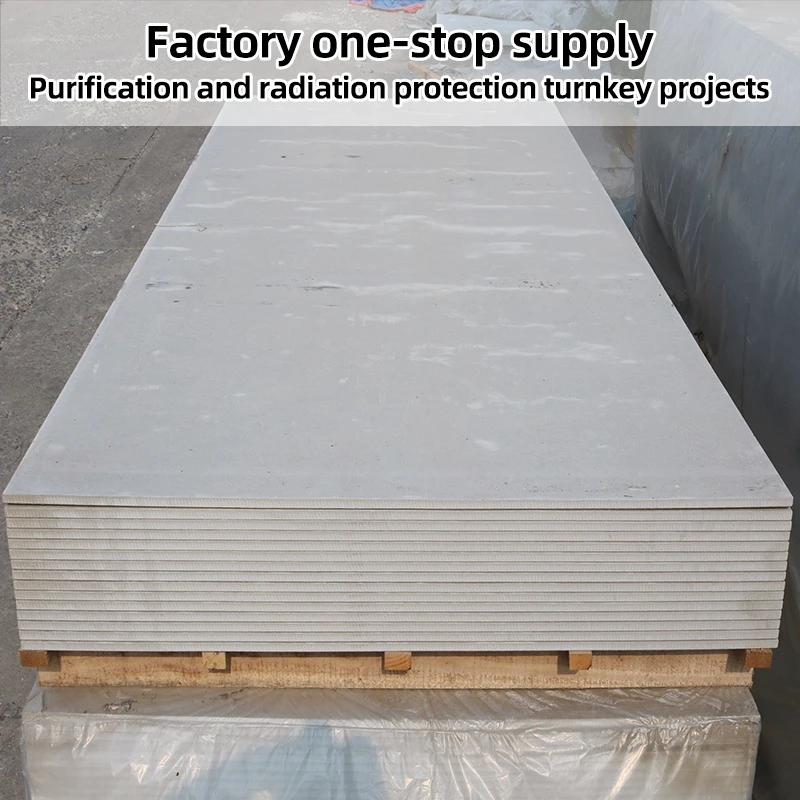 Barium sulfate boards for X-ray shielding, highest protection panels for CT rooms