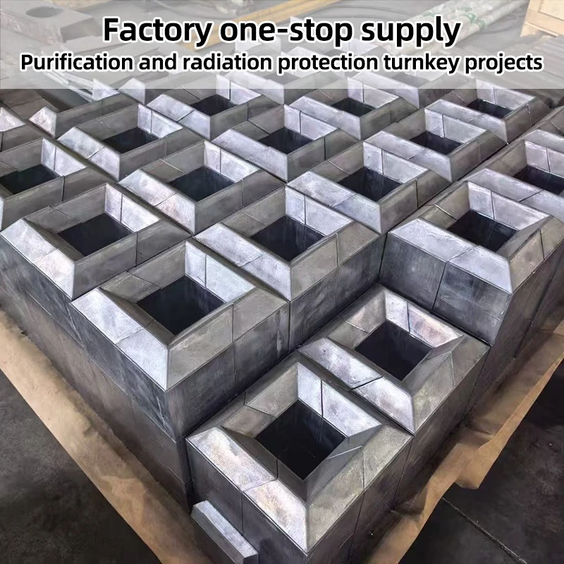 Lead bricks used for the storage and transportation of radioactive materials