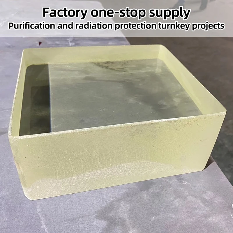 Medical lead glass X-ray shielding windows