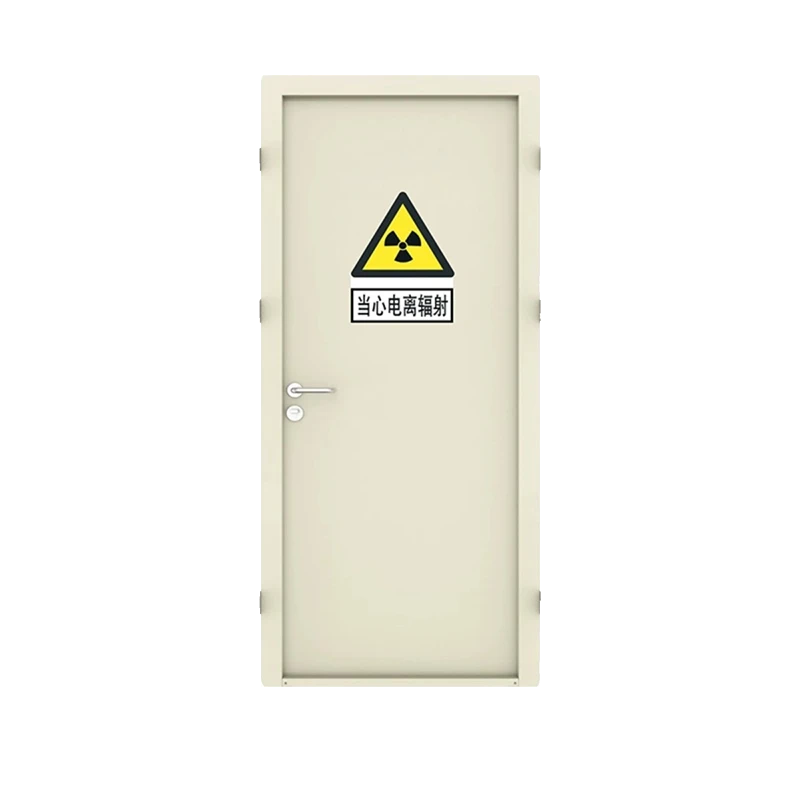 Manual swing lead door