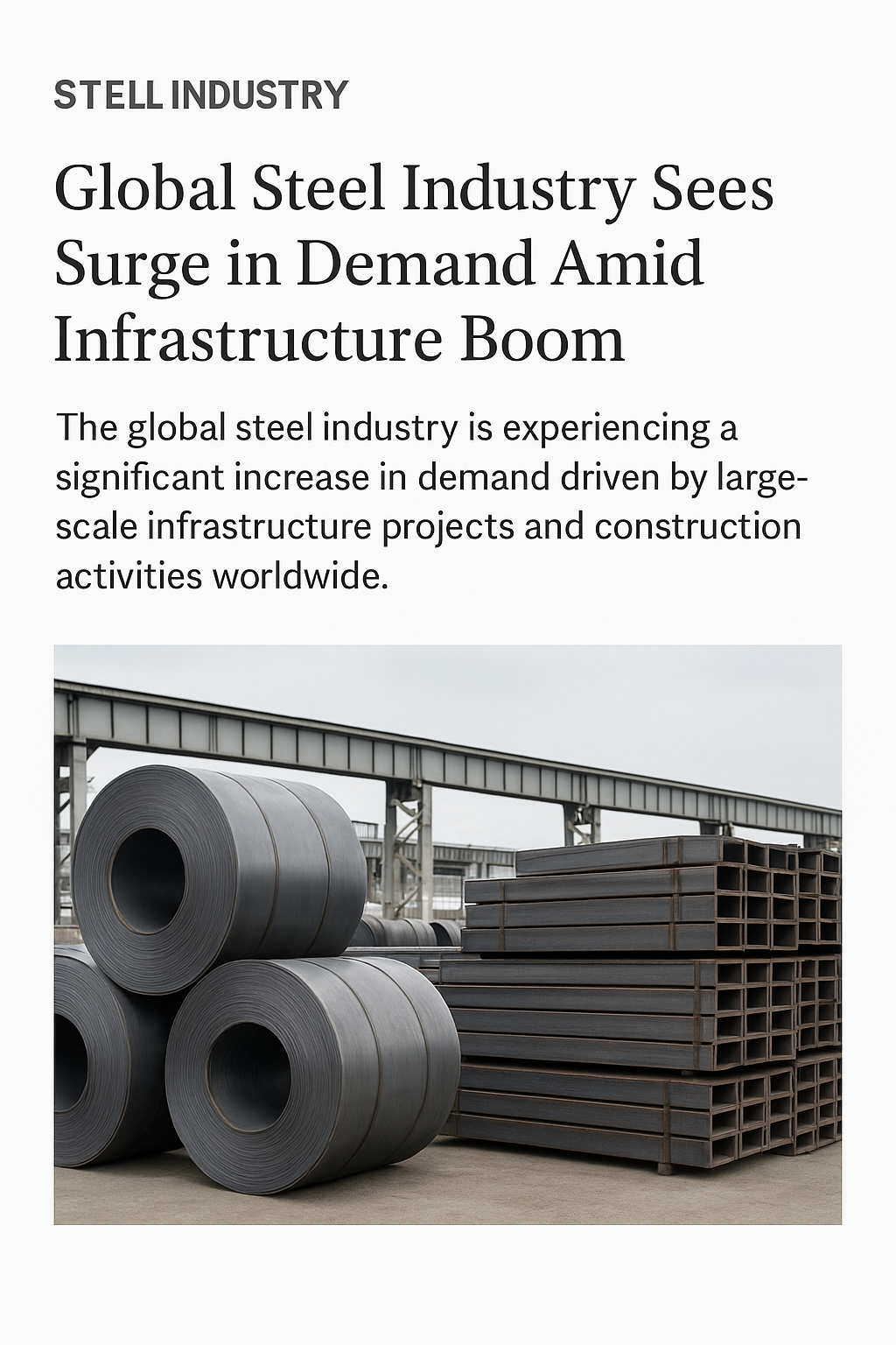 Global Steel Market Shows Resilience Amid Economic Uncertainty