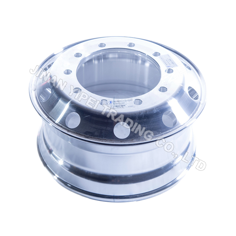 DZ95009610061 9.00×22.5 Conjunto de rueda de aluminio con radios de una pieza SHACMAN