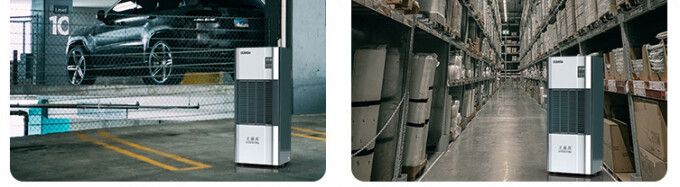 Internal And External Circulating Industrial Dehumidifier 2500 W 2