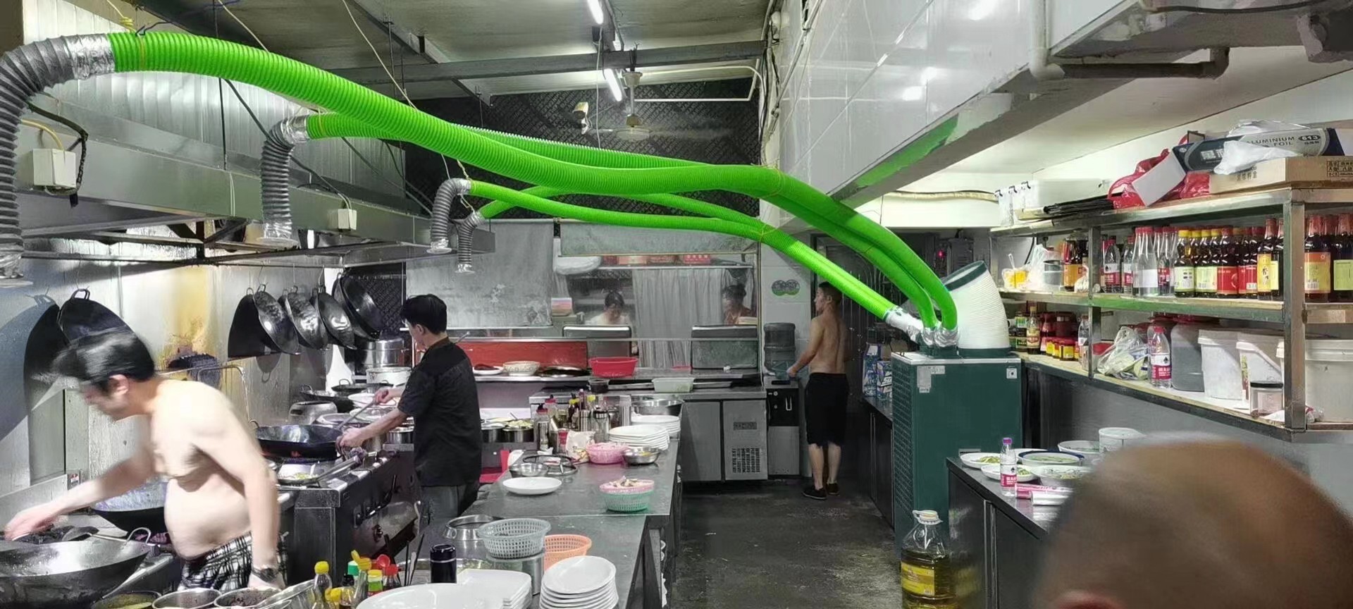 Portable AC in kitchen