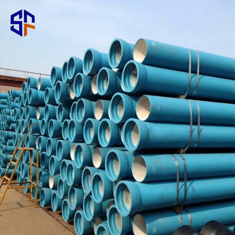 Hot Sales K7 K8 K9 7mm 9mm 12mm Thickness ISO 2531 EN545 DN300 DN500 C40 C30 C25 DI Pipe Ductile Cast Pipe Ductile Iron Pipe