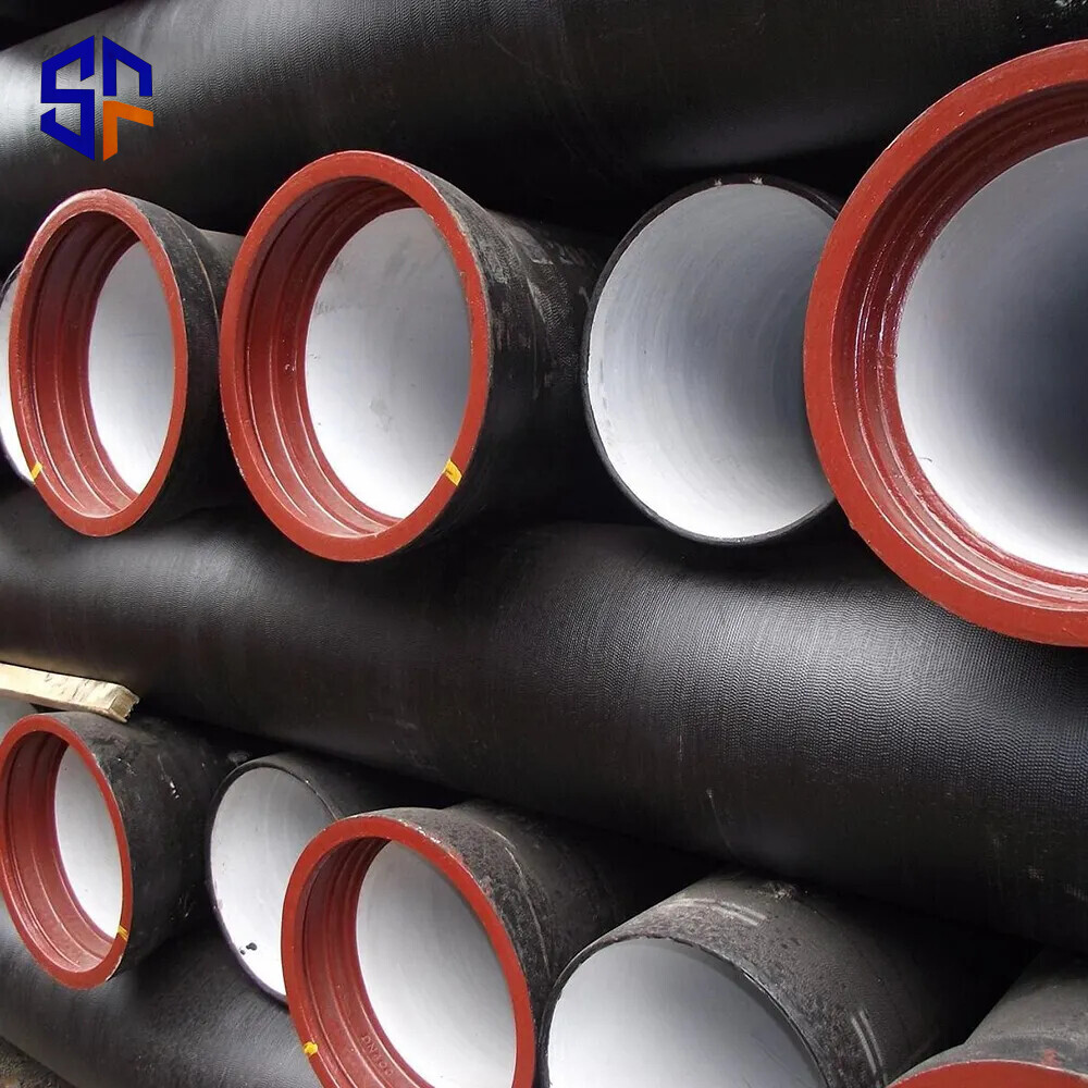 K7/K8/K9/C40/C30/C25 Cement Lined Nodular/Ductile Cast Iron Pipes DN80-400 Longford Pipeline Welded 600MM Round 50mm