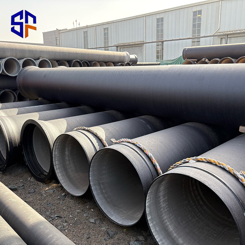 K7/K8/K9/C40/C30/C25 Cement Lined Nodular/Ductile Cast Iron Pipes DN80-400 Longford Pipeline Welded 600MM Round 50mm