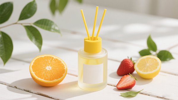 The sweet aroma of fresh fruits, ranging from the freshness of citrus to the sweetness of berries, suitable for summer products and youthful fragrances.