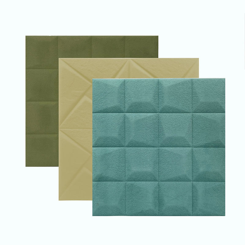 PU Leather Wallpaper Sticker-Foam Decoration Wall Panels