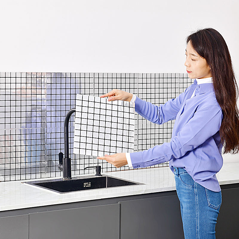 PET Mosaic Wall Sticker-Marble Sticker Wallpaper