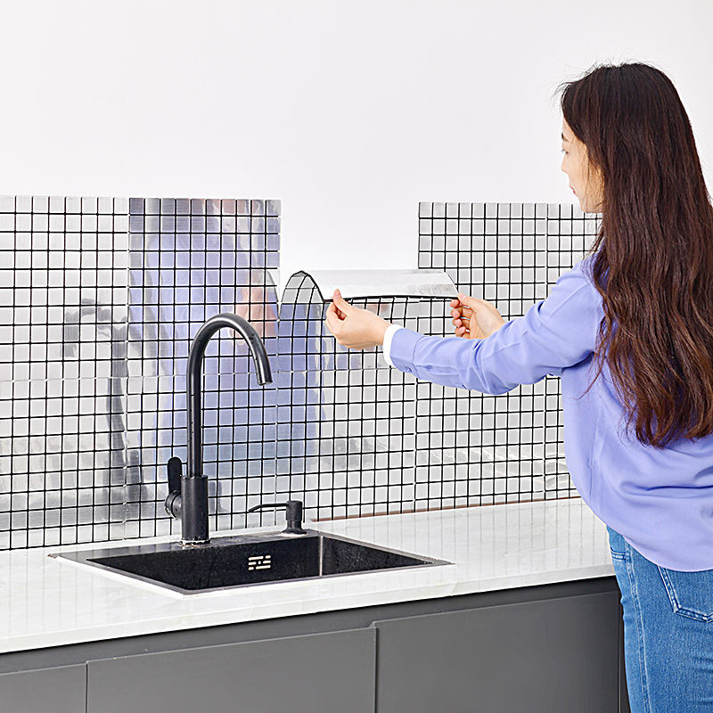 PET Mosaic Wall Sticker-Marble Sticker Wallpaper