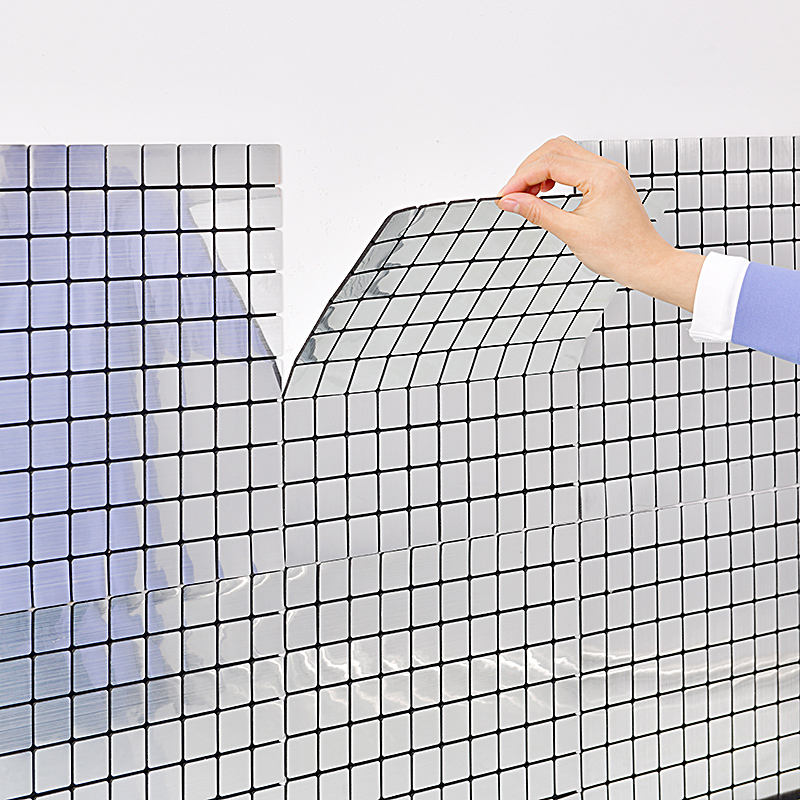PET Mosaic Wall Sticker -Self-Adhesive Removable Waterproof DIY Wall Decor