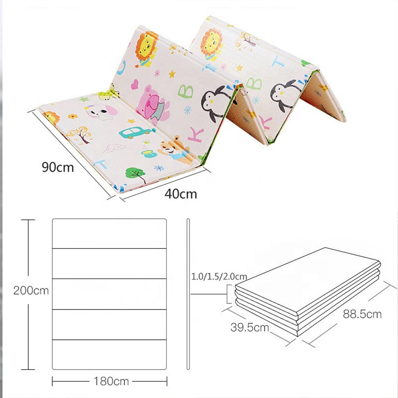 Baby Play Mat-Soft Safe Waterproof Newborn Activity Mat