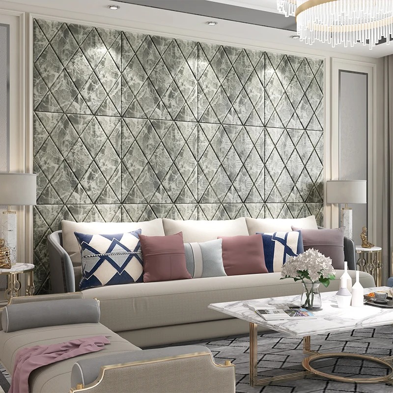 3D Leather Foam Wall Stickers – Peel & Stick Panels