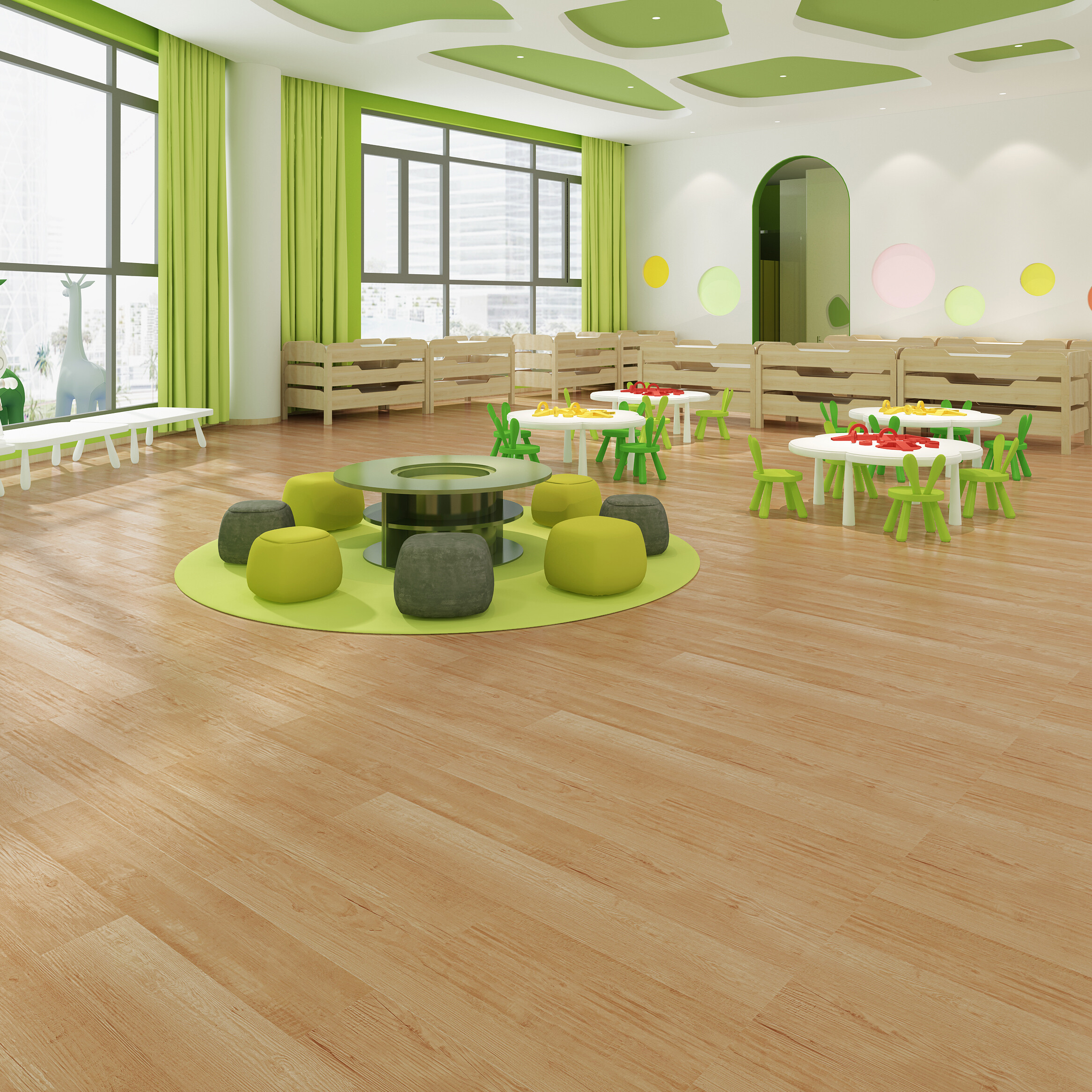 LVT Self Adhesive Floor Sticker Easy Install Waterproof Flooring