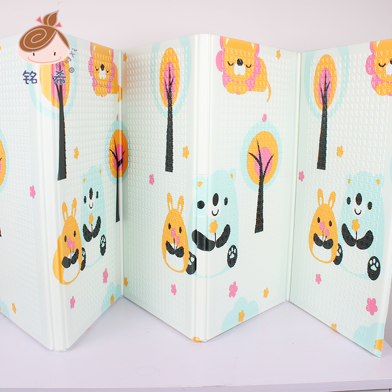 Foldable Baby Play Mat - Waterproof XPE Foam Mat for Newborn