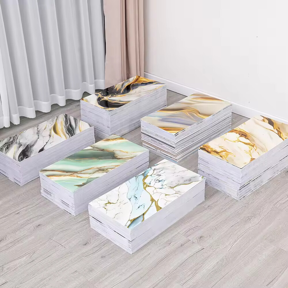 Marble Wall Sticker - Waterproof Self-Adhesive Vinyl Decal for Home Decor