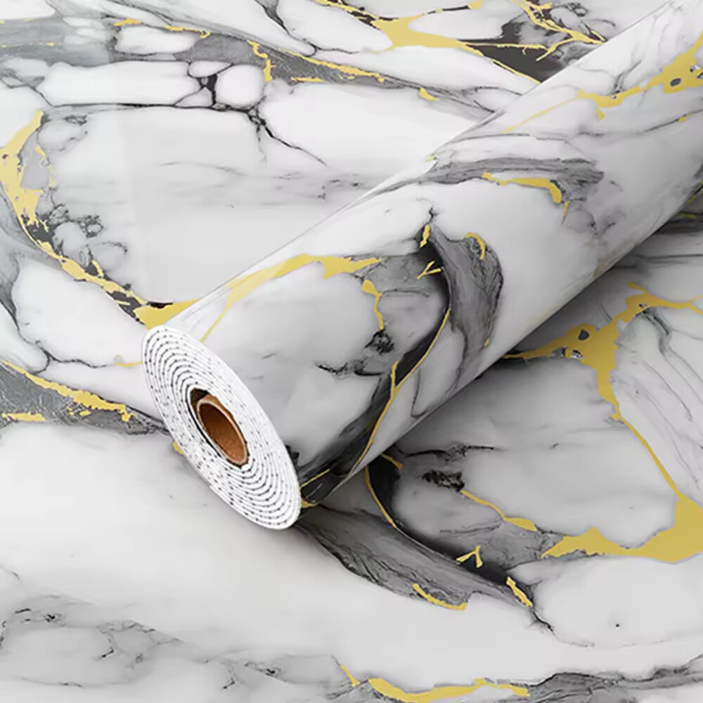 3D Waterproof Marble Tile Sticker - Realistic Textured Wall Decal