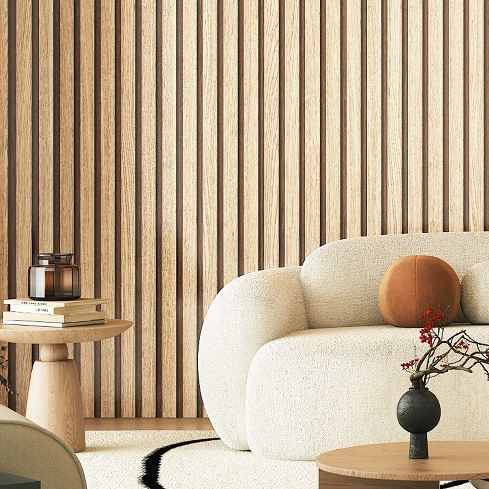 3D Grille Self Adhesive Wall Sticker | Fluted PVC Wall Panel