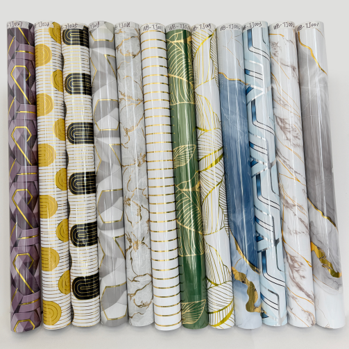 3D PET Marble Wall Stickers Peel and Stick Home Decoration