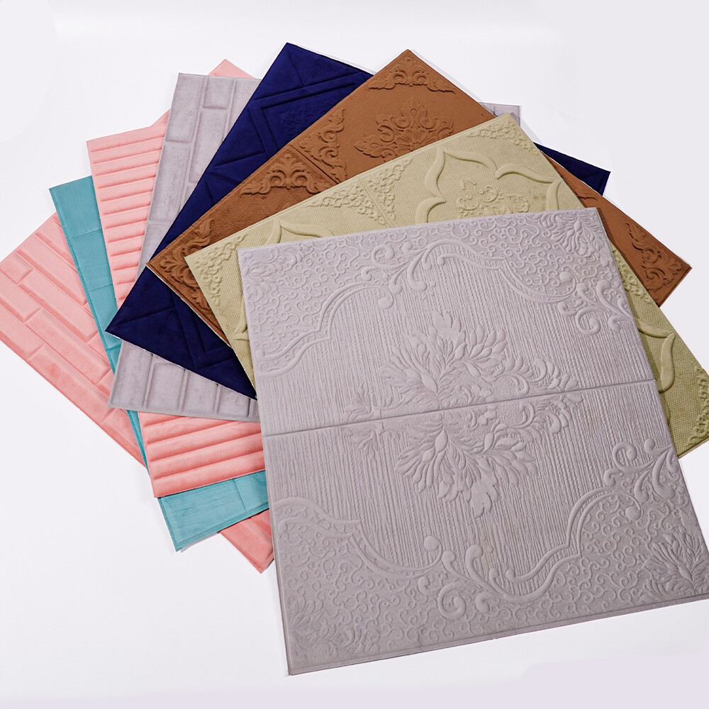 3D Soft Touch Wall Stickers Leather & Velvet