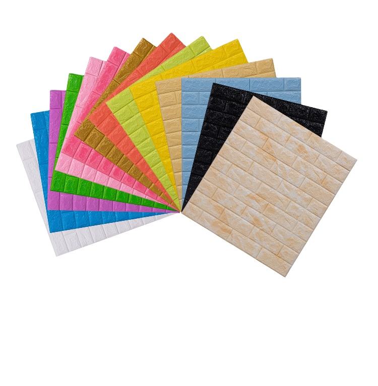 3D Foam Brick Wall Panels 70x77 | Peel and Stick Wall Decor