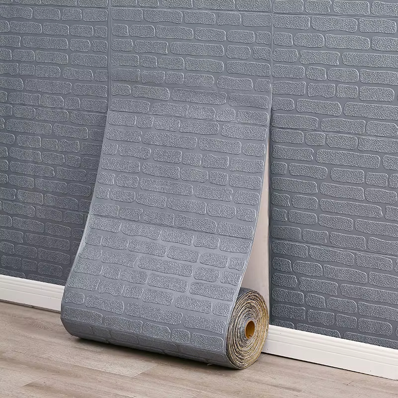 Soft 3D Foam Brick Wall Stickers for Kids Safe Home Decor