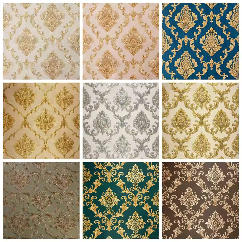 Luxury 3D Embossed Wallpaper