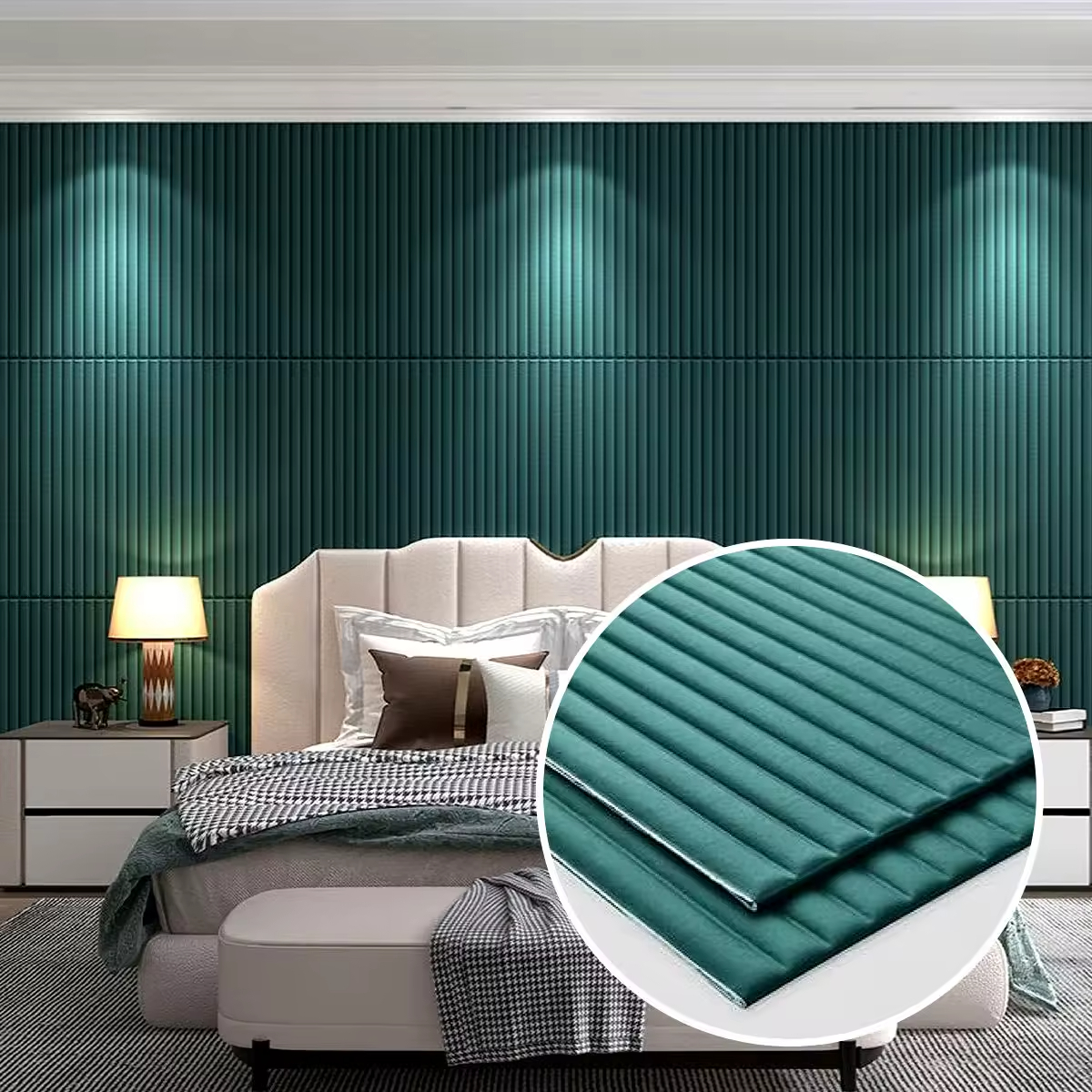 Luxury Leather Velvet Wall Stickers | Perfect for Living Rooms and Offices