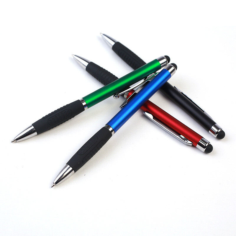 Slender Stylus Twist Pen - Metallic