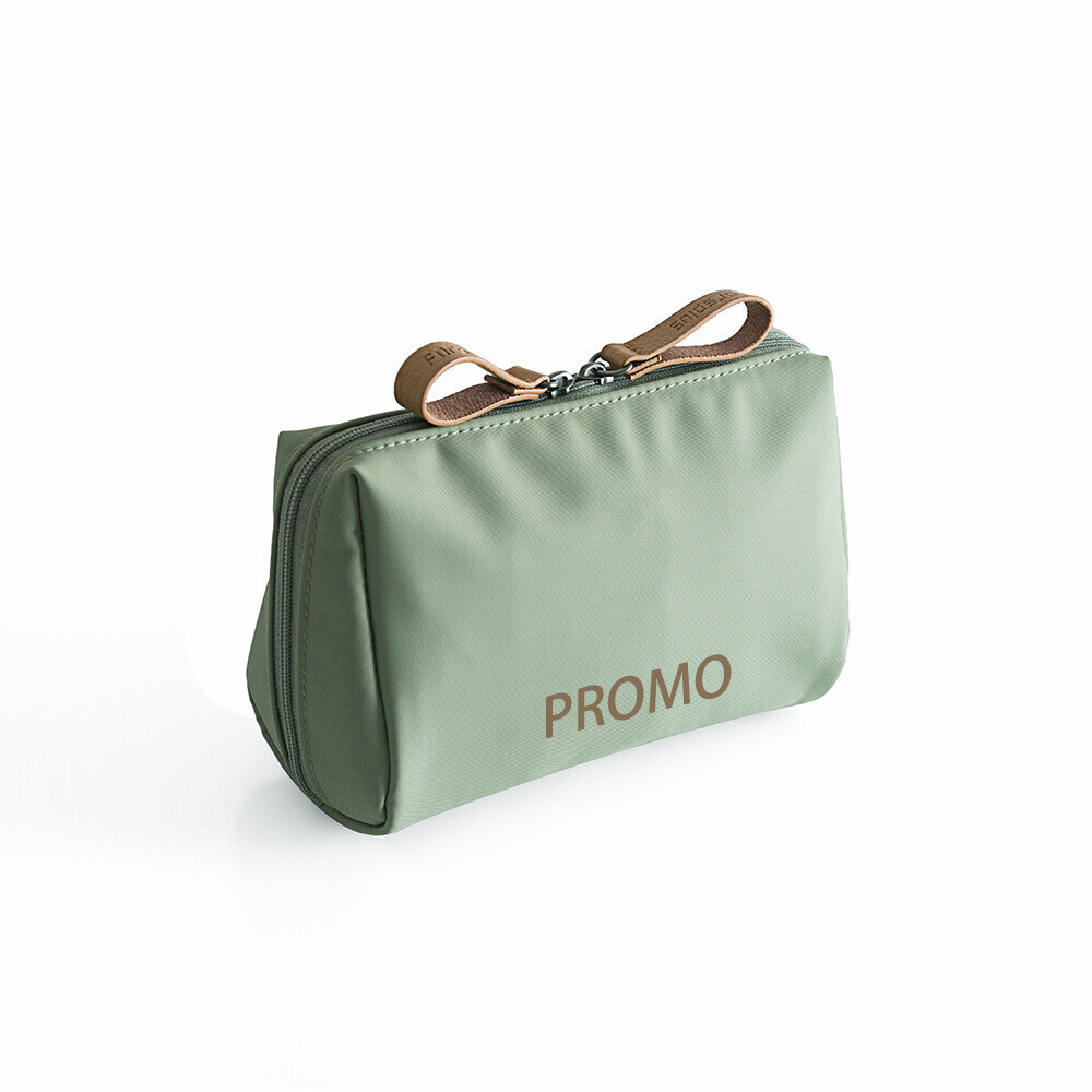 Double Zipper Cosmetic Bag