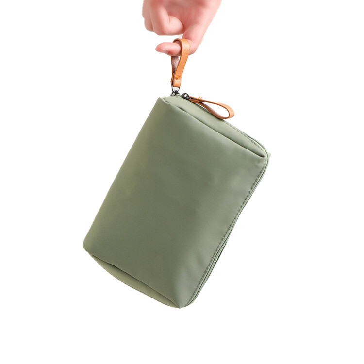 Double Zipper Cosmetic Bag