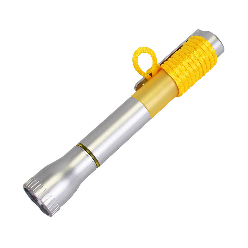 Flashlight with Pen and Lanyard 
