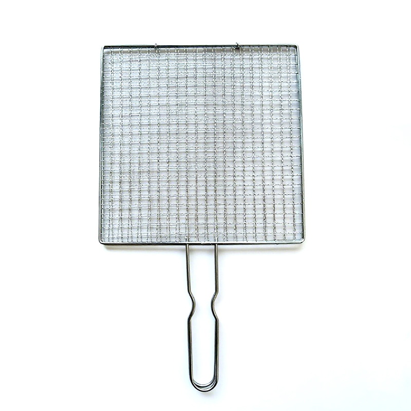Grill mesh design with handle