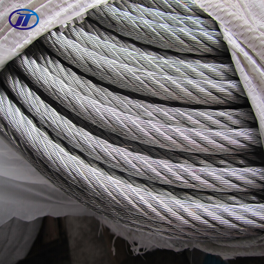 Hot DIP 6X7+FC 6X7+IWS 8mm Galvanized Wire Rope