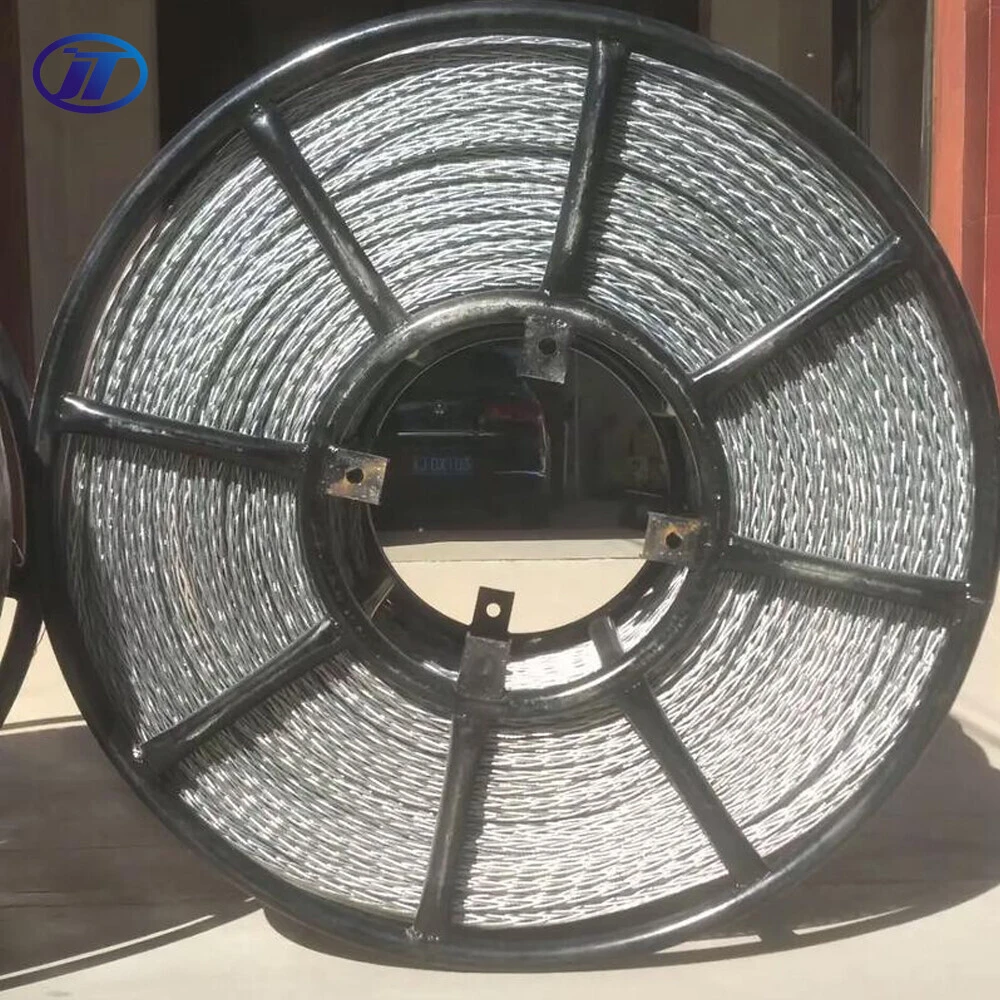 Manufacturer High Quality Q195 Q235 Galvanized Steel Wire Rope