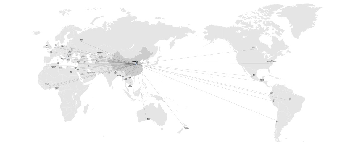 Gangxin exports to more than 50 countries1