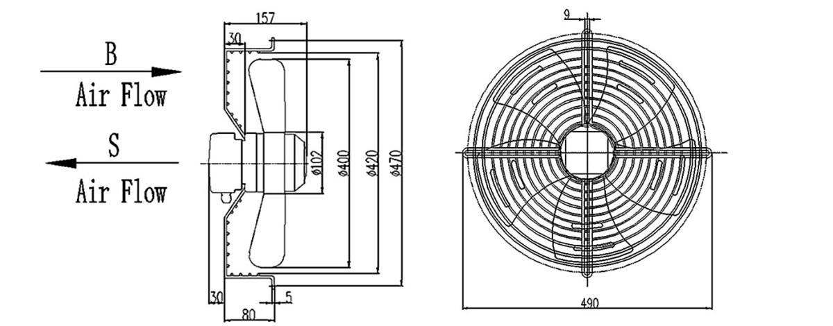 Dimension-400-guard-mounted-axial-fan